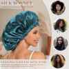 Edoneery Satin Bonnet For Sleeping Women Double Layer Curly Hair Cap