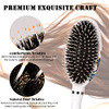 Hair Brush Boar Bristle Hair Brushes For Women Kids Thick Curly Wet Dry Smoothing Detangling Hairbrush Adds Shine And Improves Hair Texture