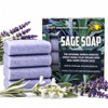Amish Farms Sage Soap Bar Original Recipe With Bentonite Clay Lavender Scent Handmade In Usa Face And Body Soap Scrub No Parabens No Sls