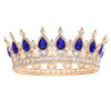 Forseven Birthday Queen Crown Wedding Rhinestone Crowns Tiaras For Women