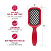 Red By Kiss Dry Vent Heat Resistant Hair Brush Detangling Fast Blow Drying For Wet Dry Curly Thick Straight Hair Vented Detangler For Women