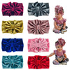 Lawie 8 Pack Elastic Stretchy Elastic Soft Wide Velvet Bowknot Bow Headbands Hairband Knot Turban Headwraps Hair Bows Accessories For Kids