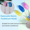 V Top 20 Pack Travel Toothbrush Head Covers Portable Toothbrush Pod Caps Case Protector For Home And Outdoor