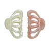 Accglory Fashion Tortoise Hair Clips For Women Resin Medium Hair Claw Clip For Fine Hair Non Slip Grip Hair Jaw Clips 2Pcs In Set Plain