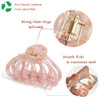 Accglory Fashion Tortoise Hair Clips For Women Resin Medium Hair Claw Clip For Fine Hair Non Slip Grip Hair Jaw Clips 2Pcs In Set Plain