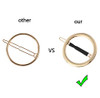 Giyomi Metal Hollow Hoop Circle Hair Clip For Women Gold And Silver 2 Pcs