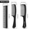 Patelai 3 Pcs Wide Tooth Detangling Hair Comb Set Anti Static