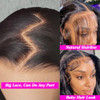 180 Density 13X6 Body Wave Lace Front Wigs Human Hair 18 Inch Natural Color