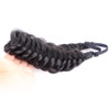 Bobiya Messy Wide 2 Strands Synthetic Natural Black Braided Headband Classic Chunky Braid Hair Headbands Elastic Stretch Braid Headbands For