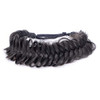 Bobiya Messy Wide 2 Strands Synthetic Natural Black Braided Headband Classic Chunky Braid Hair Headbands Elastic Stretch Braid Headbands For