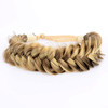 Bobiya Messy Wide 2 Strands Synthetic Hair Braided Headband Classic Chunky Hair Braid Headbands Elastic Stretch Braid Headbands Highlighted