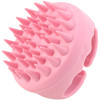 Btyms Silicone Hair Scalp Shampoo Brush Scalp Massager Exfoliating Hair Cleaning Brush Head Scrubber For Shower Pink