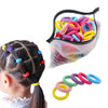 200 Pcs Candy Color Small Hair Ties For Girls Seamless Hair Elastics