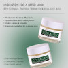 Advanced Clinicals Collagen Cream Gel Like Facial Lotion Collagen Peptide Plus Hyaluronic Acid Moisturizer For Face Helps Hydrate Dry Skin
