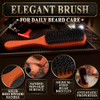 Beard Brush With Handle Soft Boar Bristle Hair Brush For Men
