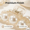 Hair Clips For Women Large High Gloss Pearl Hair Claw Clip Set Strong Hold No Slip Banana Jaw Clip Barrettes Hair Accessories Birthday