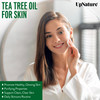 Upnature Tea Tree Oil Organic Essential Oil For Skin Hair Toenail 2Oz