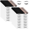 Maitys 12 Sheet 108 Pair Waterproof Eyebrow Tattoo Sticker Simple Style