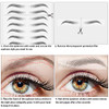 Maitys 12 Sheet 108 Pair Waterproof Eyebrow Tattoo Sticker Simple Style