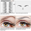 Maitys 12 Sheet 108 Pair Waterproof Eyebrow Tattoo Sticker Classic Style