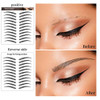 Aresvns Black Eyebrow Tattoo Stickers For Women Girls 8 Sheets 88 Pairs