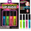 The Dreidel Company Glow In The Dark Lip Gloss 4 Assorted Color Sticks 4.25 Inches