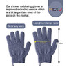 Mig4U Shower Exfoliating Scrub Gloves Medium To Heavy Bathing Gloves Body Wash Dead Skin Removal Deep Cleansing Mitts For Women And Men 5