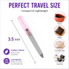 Luxxii 8 Pack Stainless Steel Sapphire Metal Nail File 3.5 Inch Metal Nail Files For Fingernails And Toenails Professional Manicure Pedicure