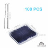 U Shaped Hair Pins Sevensun 100Pcs Ladies Hair Bun Hairpin With Storage Box 2.4Inches Black