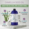 Dr Joe Lab Japanese Camellia Seed Oil Pure Unrefined Cold Pressed Non Gmo Bulk Carrier 32 Oz For Skin Hair Nails Body Facial Hair Hydrating