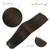Windtouch Clip In Hair Extensions Real Human Hair Dark Brown Hair Extensions 18Inch 75G 2 7Pcs Human Hair Clip In Extensions