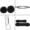 Ejszakod 73 Pcs Hair Braiding Tool With Brown Hair Wig Bun Hair Styling Tools Accessories Hair Magic Bun Maker Hair Bun Donut Hair Bobby