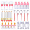Vankcp 30 Pcs Cute Empty Lip Gloss Tubes 6 Styles Lip Glaze Tubes Novelty Red Wine Empty Lips Refillable Lips Balm Containers For Women