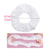 10 Pack White Cotton Scrunchies For Tie Dye Hair Elastic Hair Ties Pony Tail Holder For Party