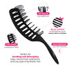 Milano Collection Women S And Men S Wet And Dry Detangler Brush For Styling Wigs And Curly Straight Or Wavy Natural Hair Gentle Detangling