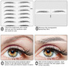 Blulu 18 Sheets Waterproof Eyebrow Tattoo Stickers 180 Pairs Brown Black