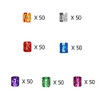 350Pcs Hair Jewelry For Women Braids Hair Clips Hair Cuffs Multi Color