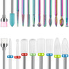 21Pcs Nail Drill Bits Sets 3 Per 32 Inch Cuticle Ceramic Electric Nail File Acrylic Gel Nail Bit Kit Acrylic Nail Art Tools Carbide Remover