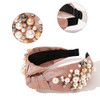 Ivyu Headbands Knotted Pearl Diademas Para Mujer De Moda Hair Accessories Hairbands For Girls No Slip Fashion Cute Top Knot Headband Gift
