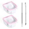 Yokilly Nail Soaking Bowl Set 2Pcs Soak Off Gel Polish Dip Powder Remover