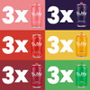 Bubly Sparkling Water 6 Flavor Variety Pack 12 Fl Oz Cans Pack Of 18