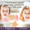 Konjac Baby Sponge For Bathing Natural Cute Shapes Kids Bath Sponges For Infants Toddler Bath Time Safe Organic Plant Based 5Pcs Set Bear