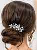 Catery Crystal Wedding Hair Comb Rhinestone Bridal Hairpieces Bridesmaid Clips Accessories for Brides and Women (A Silver)