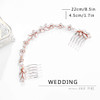 Unicra Wedding Crystal Hair Comb Bridal Headpiece Wedding Hair Accessories for Brides (Rose Gold)