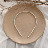 Kddom 3 Pcs Fashion Pearl Headbands White Faux Pearl Rhinestones Wedding Hair Accessories For Women Girls