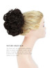 Yamel Messy Bun Scrunchie Chignon Hair Piece For Women Dark Brown