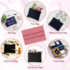 Koolmox 20 Pieces Bulk 9X7 Large Black Canvas Makeup Bags Diy Canvas Pouch Cosmetic Pouches With Zipper For Gifts Craft Sublimation Heat