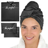 The Perfect Haircare Microfiber Hair Plopping Towel Set Super Absorbent Anti Frizz Hair Drying Wrap Plus 2 Curl Scrunching Towels Fast