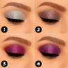 Profusion Cosmetics Amethyst Gems 5 Shades Glitter Eyeshadow Palette Multi Color Sparkle With Built In Primer Richly Pigmented And Blendable