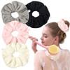 Ivyu Microfiber Hair Drying Scrunchies Towel Fiber Large Big Scrunchie For Curl Hair For Shower Wet Anti Frizz Hair Products Absorbent Fast